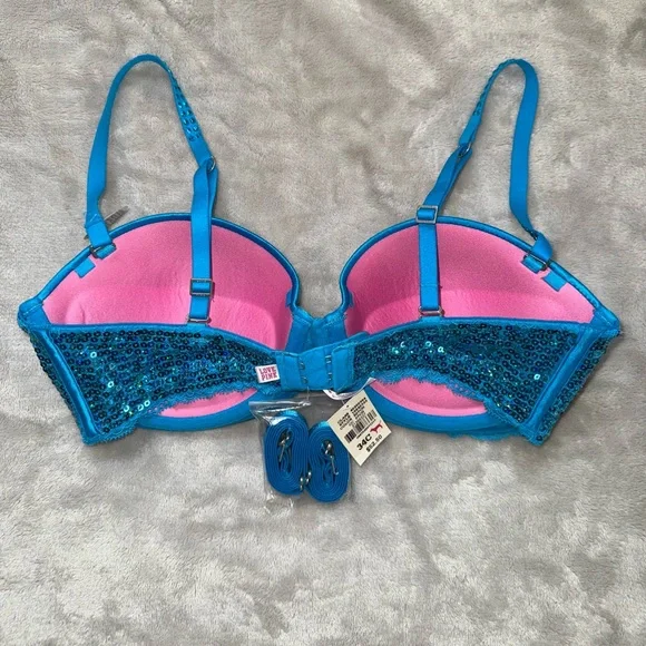 NWT Rare - Victoria’s Secret Pink Limited Edition Holographic MultiWay Bra - Picture 3 of 4